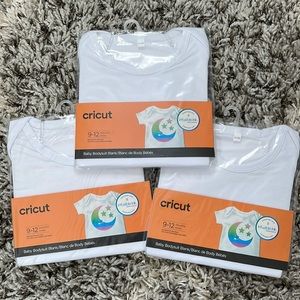 Cricut 3 pack Bodysuit 9-12 months